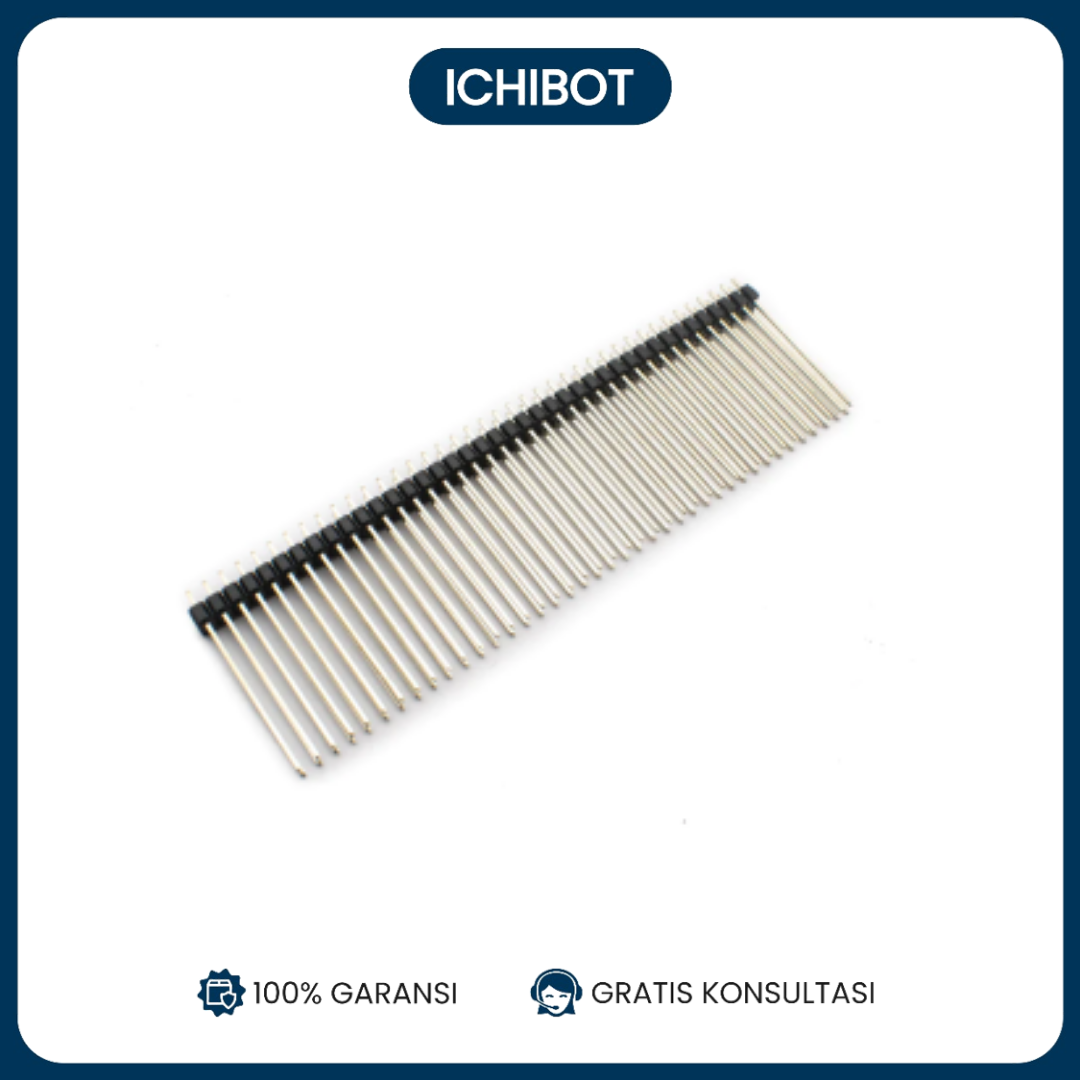 Socket Header Male 2.54mm Lurus 1x40 Panjang 30mm