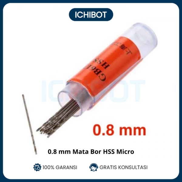 0.8mm Mata Bor HSS Micro