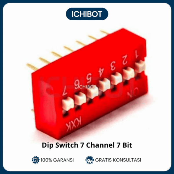 Dip switch 7 Chanel 7bit 7ch Flat Toggle Switch Coding Switch