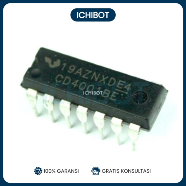 IC CMOS 4001 CD4001 CD4001BE DIP 14 Four 2 Input NOR gate