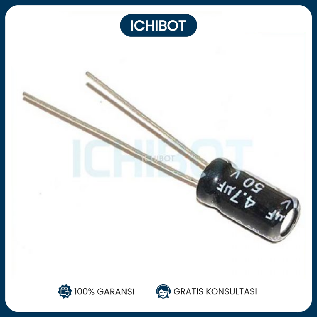 Elco 4.7uF 50V Capacitor Kapasitor Elko