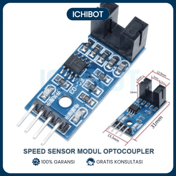 Speed Sensor Modul Optocoupler Counter Kecepatan RPM Penghitung
