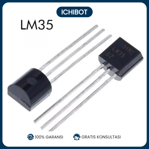 Sensor Suhu LM35DZ TO-92 Analog Temperature Sensor 10mV/°C
