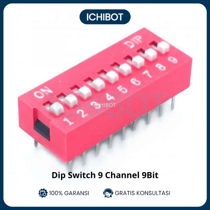 Dip switch 9 Chanel 9bit 9ch Flat Toggle Switch Coding Switch