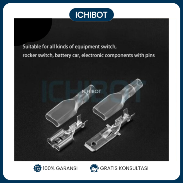2.8 Spring Insert Cold Pressed Terminal Male Female 2.8mm Socket