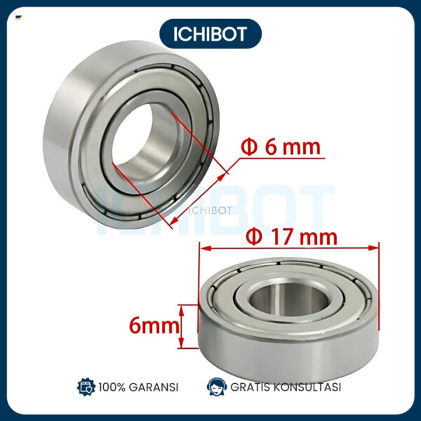 606ZZ 6x17x6 Bearing Laker Ball 6*17*6 6mmx17mmx6mm 6mm 17mm Laher