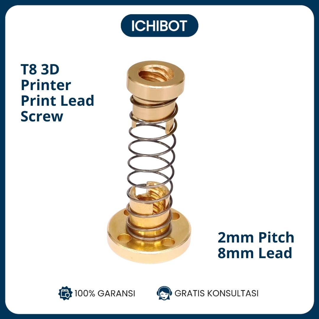 T8 3D Printer Print Lead Screw Nut Spring Anti Backslash Nut Ladder - Pitch 2MM Lead 8MM