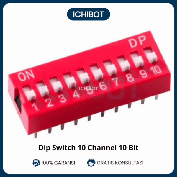 Dip switch 10 Chanel 10bit 10ch Flat Toggle Switch Coding Switch