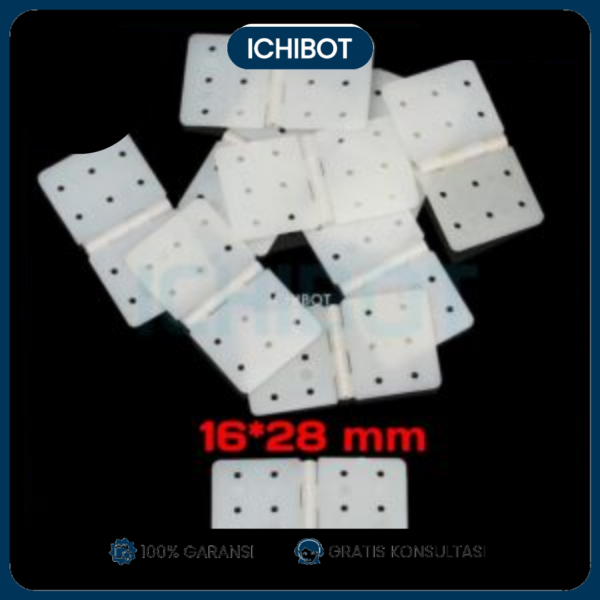 16x28mm Engsel Plastik Kecil Pesawat Nylon RC Spare Part 16x28