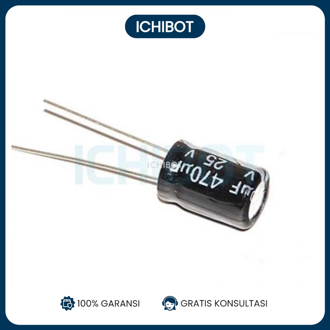 Elco 470uF 25V Capacitor Kapasitor Elko