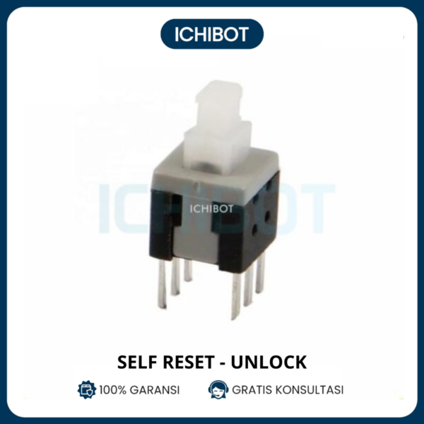 Button 5.8x5.8mm Saklar 5.8mm 6P Tombol Switch Self Reset Unlocked