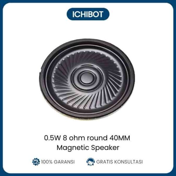 Speaker 8 Ohm 0.5W 40mm Round Strong Magnetic Speaker Mini Kecil