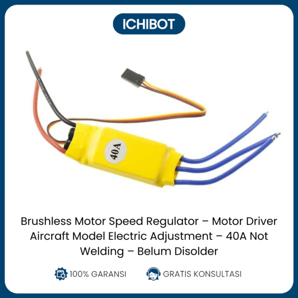 Brushless Motor Speed Regulator - Motor Driver Aircraft Model Electric Adjustment - 40A Not Welding - Belum Disolder