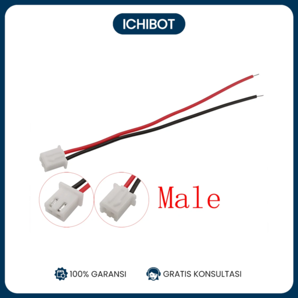 2P 2 Pin XH2.54 XH 2.54mm Male Kabel 10cm Socket XH Konektor