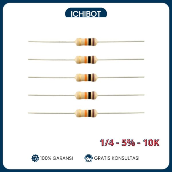 (10pcs) Resistor 1/4 Watt 5% 10K ohm 10.000