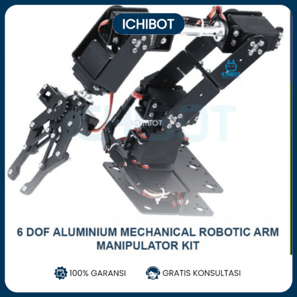 6 DOF Aluminium Mechanical Robotic Arm Manipulator Kit Robot Lengan
