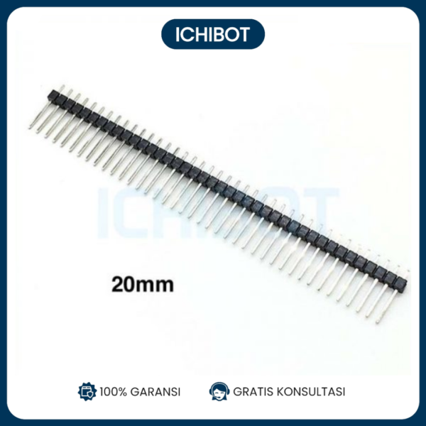15mm Header 2.54mm Male 15 mm 2.54 Socket Soket Konektor Pin Header