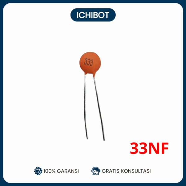 (10pcs) 33NF 333 50V Ceramic Magnetic Capacitor Kapasitor Magnetik Keramik