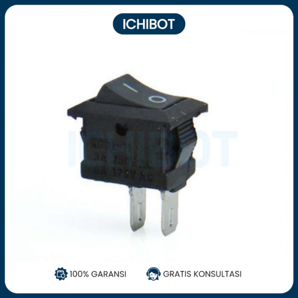 Saklar KCD11 10x15mm 2-Pin SPST ON OFF 250V 3A AC Power Switch