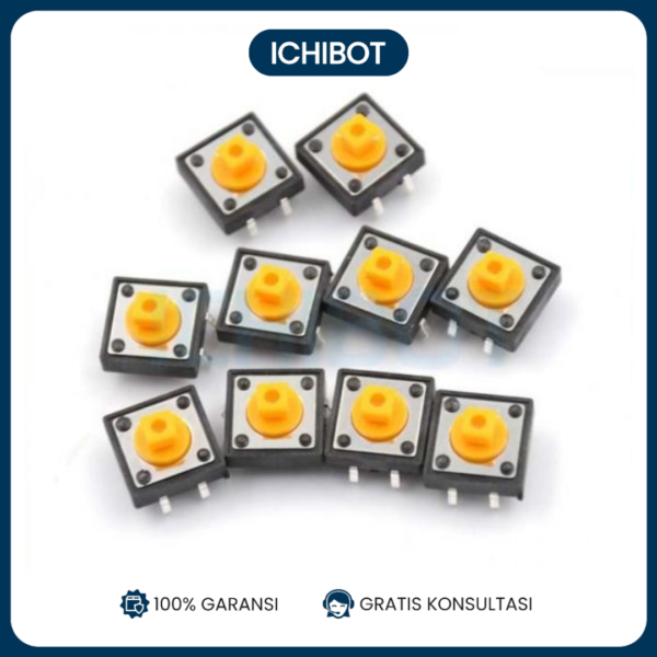 Push Button B3F-4055 Tact Switch 12x12x7.3mm Momentary 4-Pin