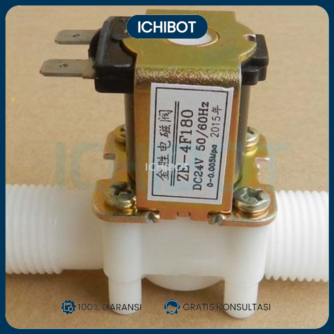 Solenoid Valve 12V Keran Kran Air Elektrik Water ZE-4F180 Lurus
