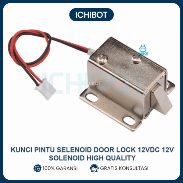 Selenoid Door Lock Kunci Pintu Elektrik 12 VDC 12V Otomatis Solenoid