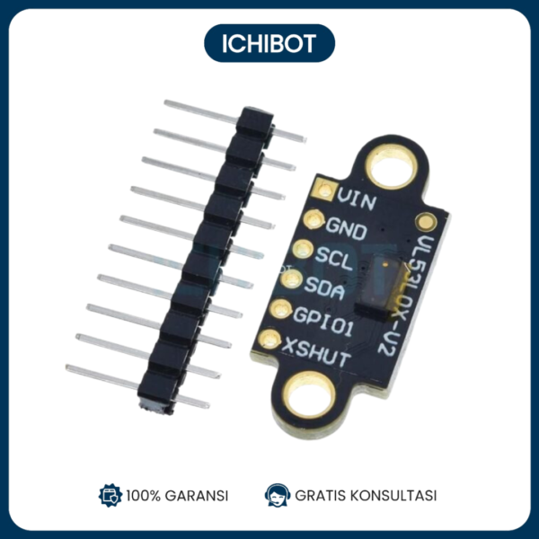 VL53L0X GY-530 Sensor Jarak Laser TOF 940nm 2m I2C Arduino ESP32
