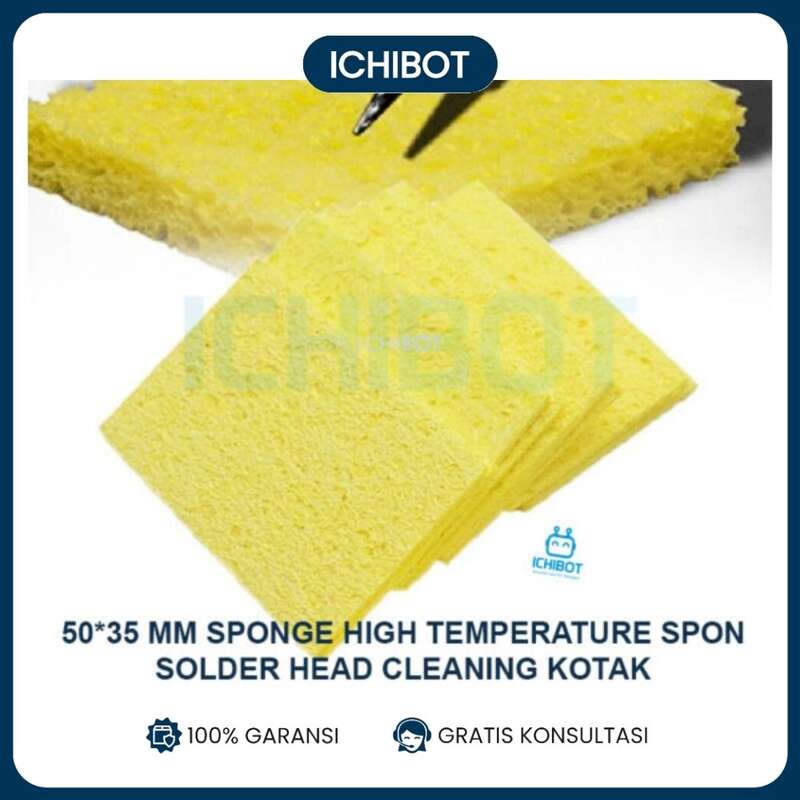 (10pcs) 50*35 mm Sponge High Temperature Spon Solder Head Cleaning Kotak