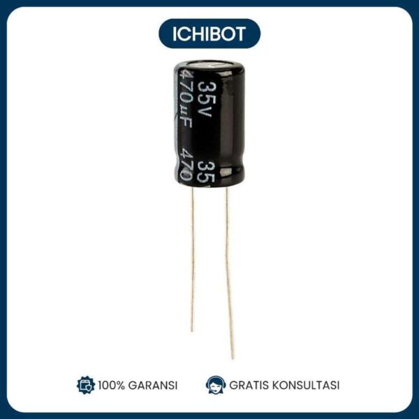 Kapasitor Elektrolit 470uF 35V Elco Radial 35 Volt 470 uF