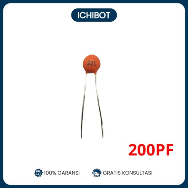 (10pcs) 200P 200PF 50V Kapasitor Keramik dan Kapasitor Chip Magnetik