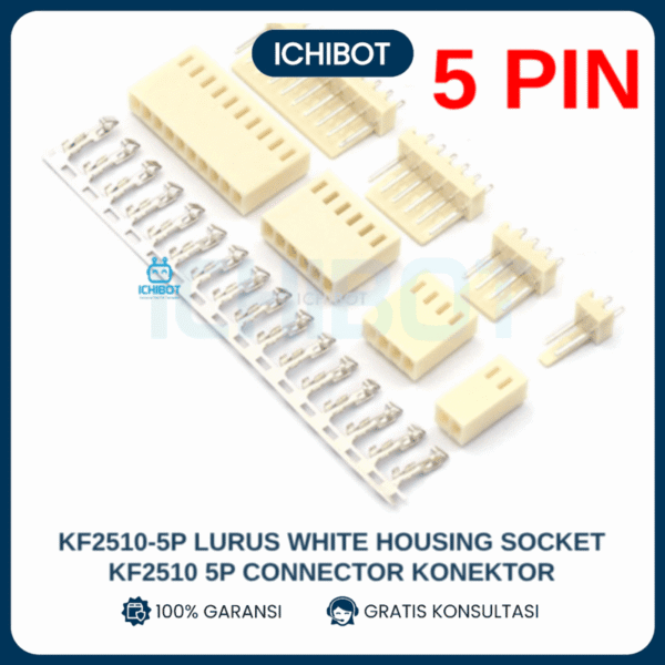 KF2510-5P Lurus White Housing Socket KF2510 5P Connector Konektor