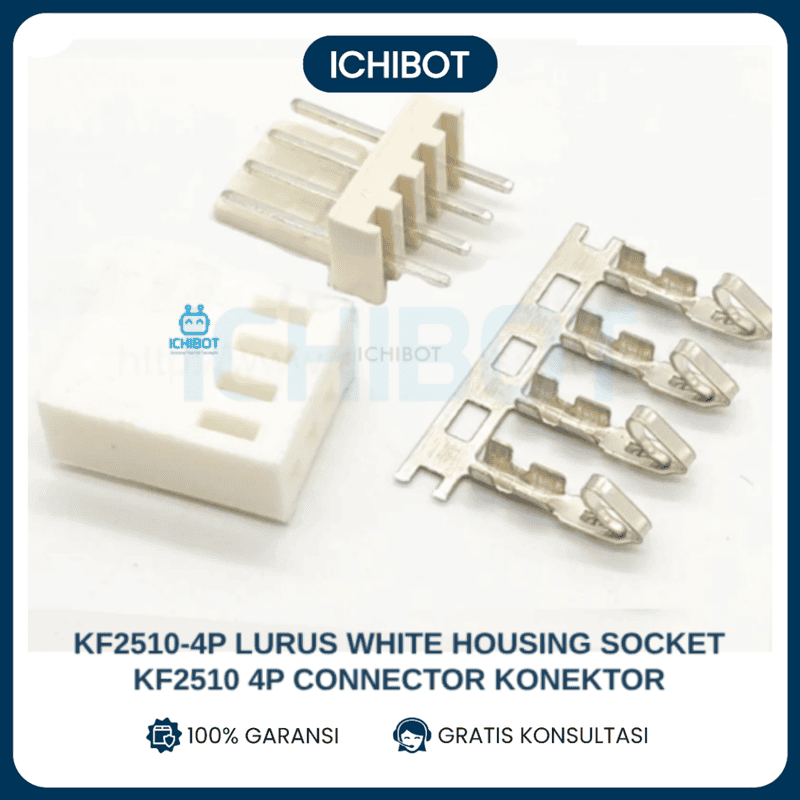 KF2510-4P Lurus White Housing Socket KF2510 4P Connector Konektor