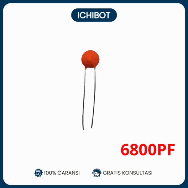 (10pcs) 6800P 6800PF 682 50V Ceramic Magnetic Capacitor Kapasitor Magnetik Keramik
