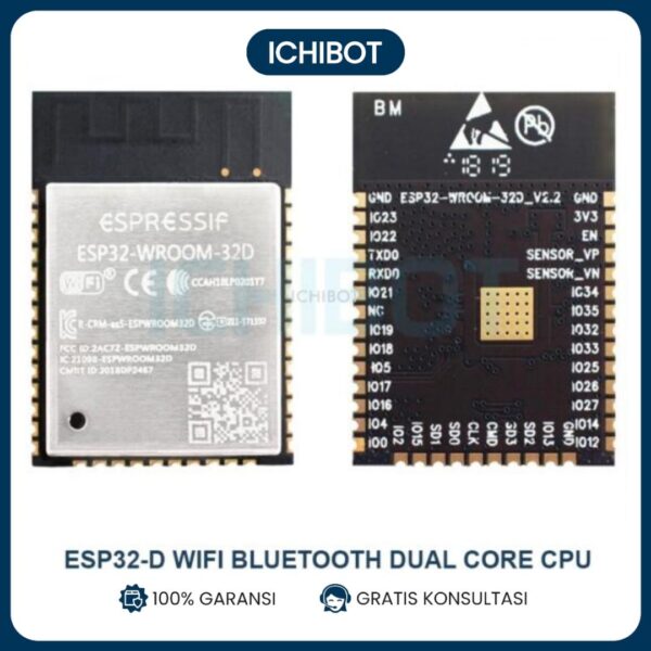 ESP32-D WROOM Dual Core WiFi Bluetooth 240MHz Development Board