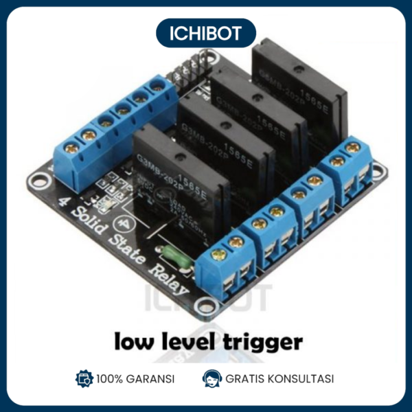 Modul Solid State Relay SSR 4Ch 4 Channel - Aktif Low