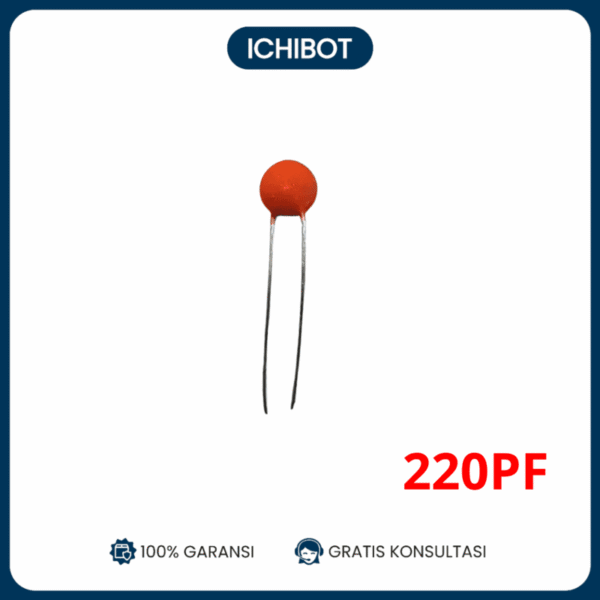 (10pcs) 220P 220PF 50V 221 Ceramic Magnetic Capacitor Kapasitor Keramik