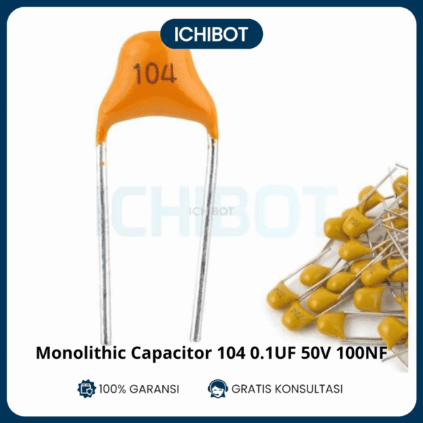 (10pcs) Monolithic Capacitor 104 0.1UF 50V 100NF Kapasitor Multilayer Ceramic