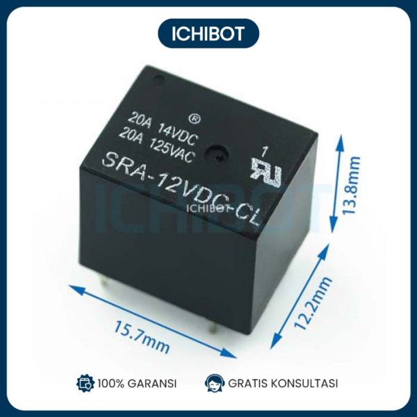 Relay 12V SRA-12V T74 20A 5 Pin Relay 5P