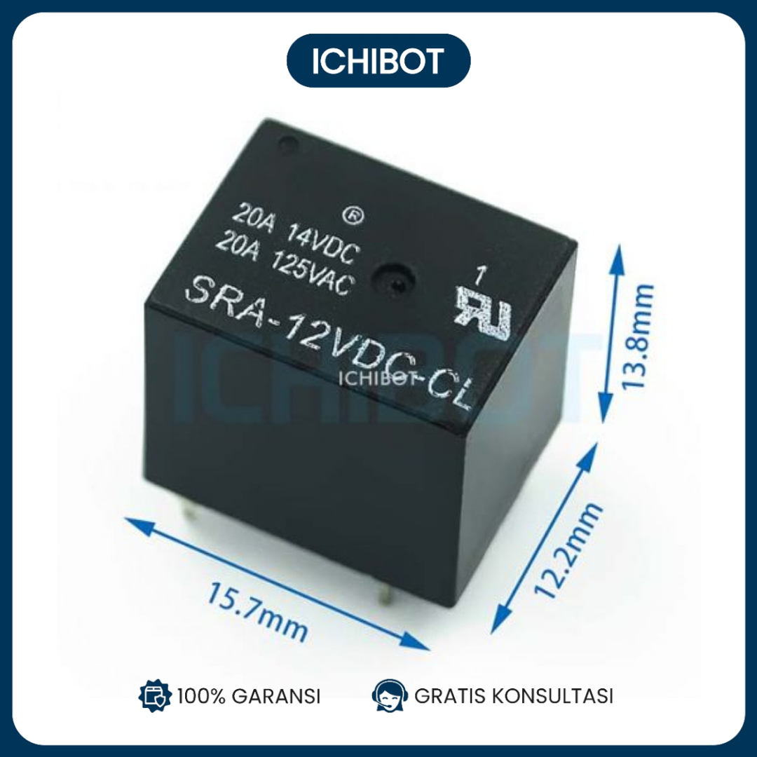 Relay 12V SRA-12V T74 20A 5 Pin Relay 5P