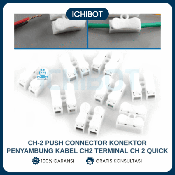 (10pcs) CH-2 Push Connector Konektor Penyambung Kabel CH2 Terminal CH 2 Quick