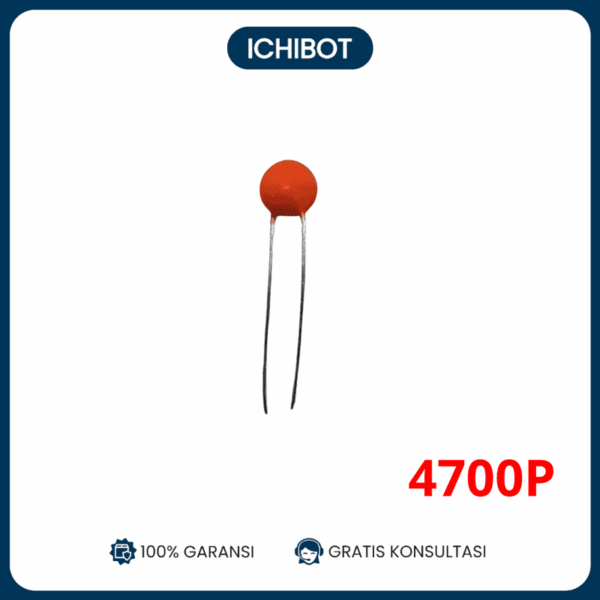(10pcs) 4700P 4N7 472 50V Ceramic Magnetic Capacitor Kapasitor Magnetik Keramik