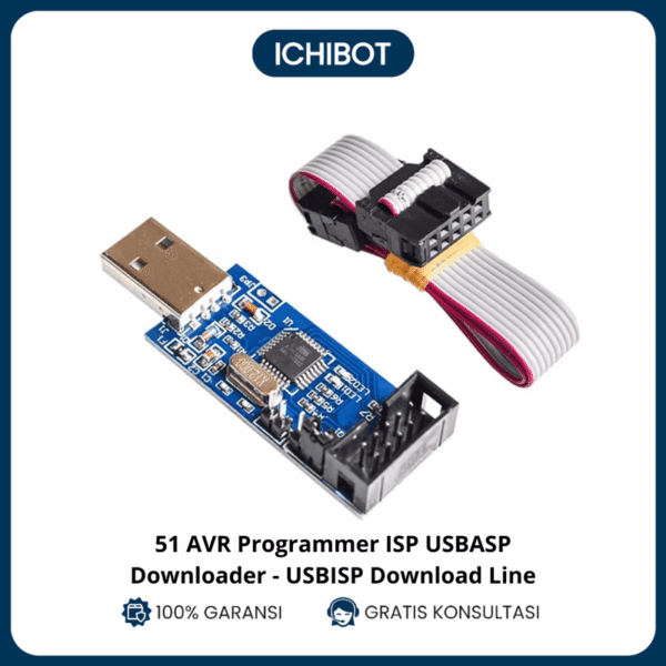 51 AVR Programmer ISP USBASP Downloader - USBISP Download Line
