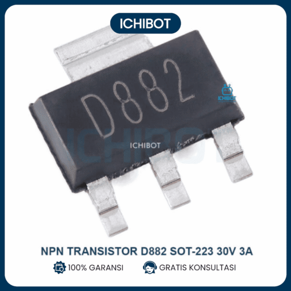 Transistor NPN D882 SOT-223 30V 3A SMD