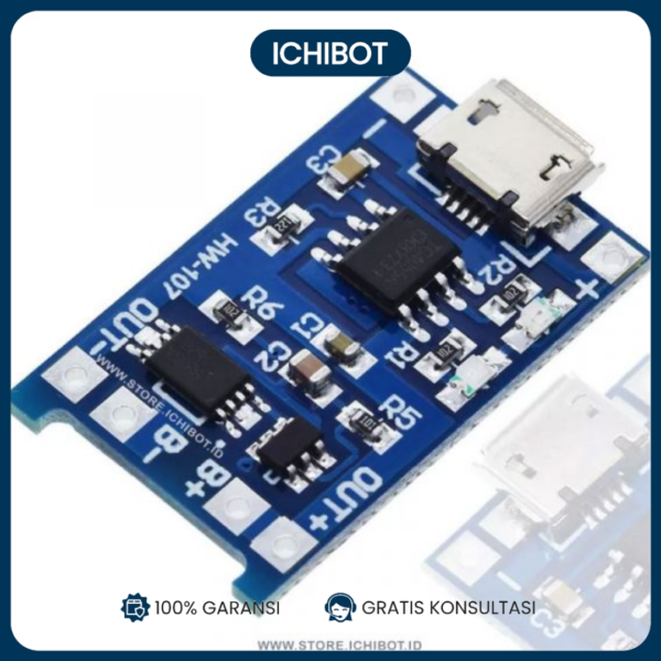 TP4056 Charger 18650 3.7V 1A 4.2V Micro USB Lithium Board