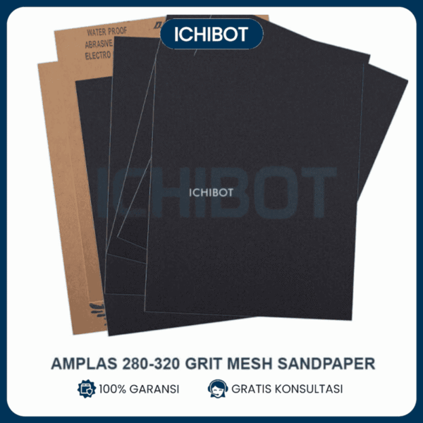 Amplas 280-320 Grit Mesh Sandpaper Polishing Lembaran