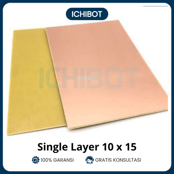 PCB FR4 Single Layer 10x15cm 1.5mm Copper Clad Laminate Board