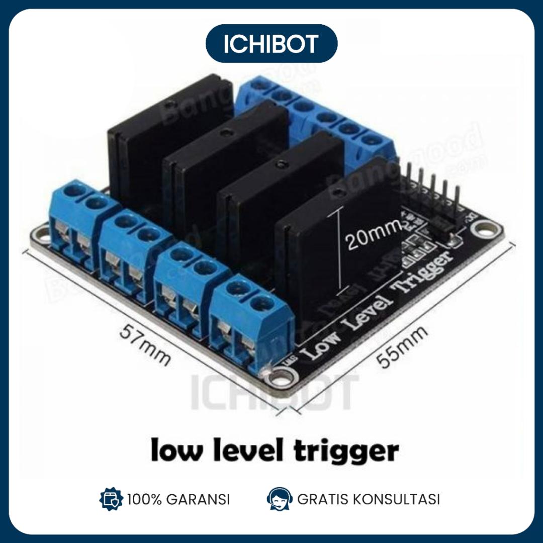 Modul Solid State Relay SSR 4Ch 4 Channel - Aktif Low - Image 2