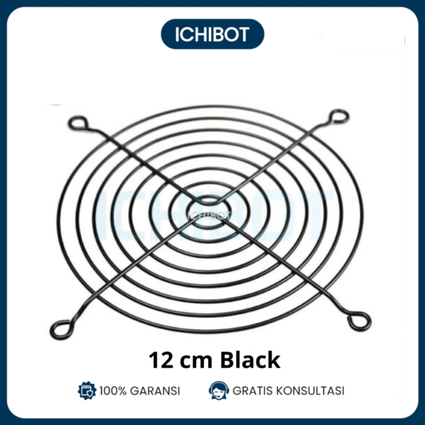 Cover Pelindung Kipas 120mm Metal Grille Fan Guard Komputer 12cm