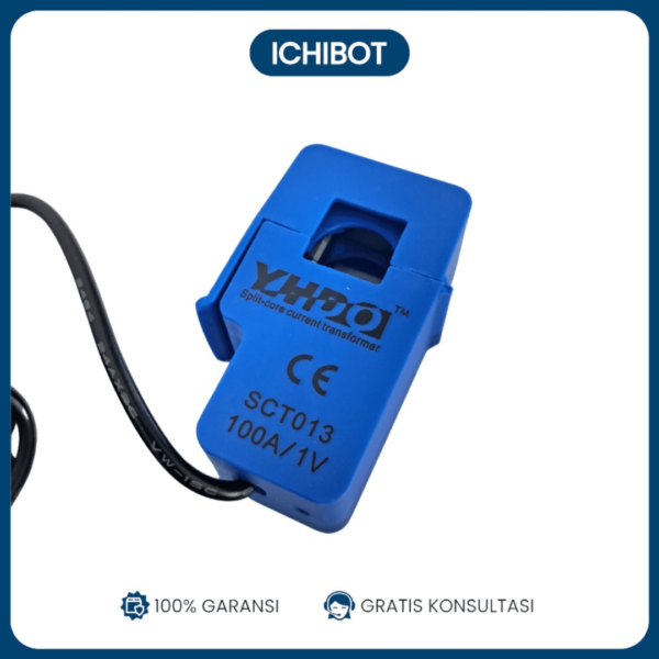 100A 1V 1% SCT-013 SCT013 Switching current transformer Arus AC Trafo