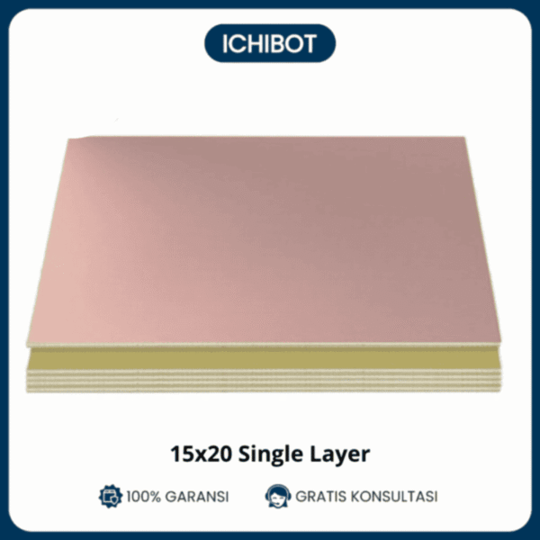 PCB FR4 15x20cm Single Layer Epoxy Fiber Glass Polos Copper Clad